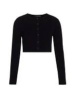 Quinn Crewneck Crop Cardigan
