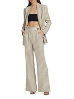 Abigail Linen-Blend Grommet Pants