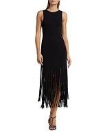 Margaux Fringe Midi Sheath Dress