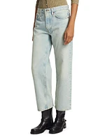 Wide-Leg Ankle-Crop Jeans