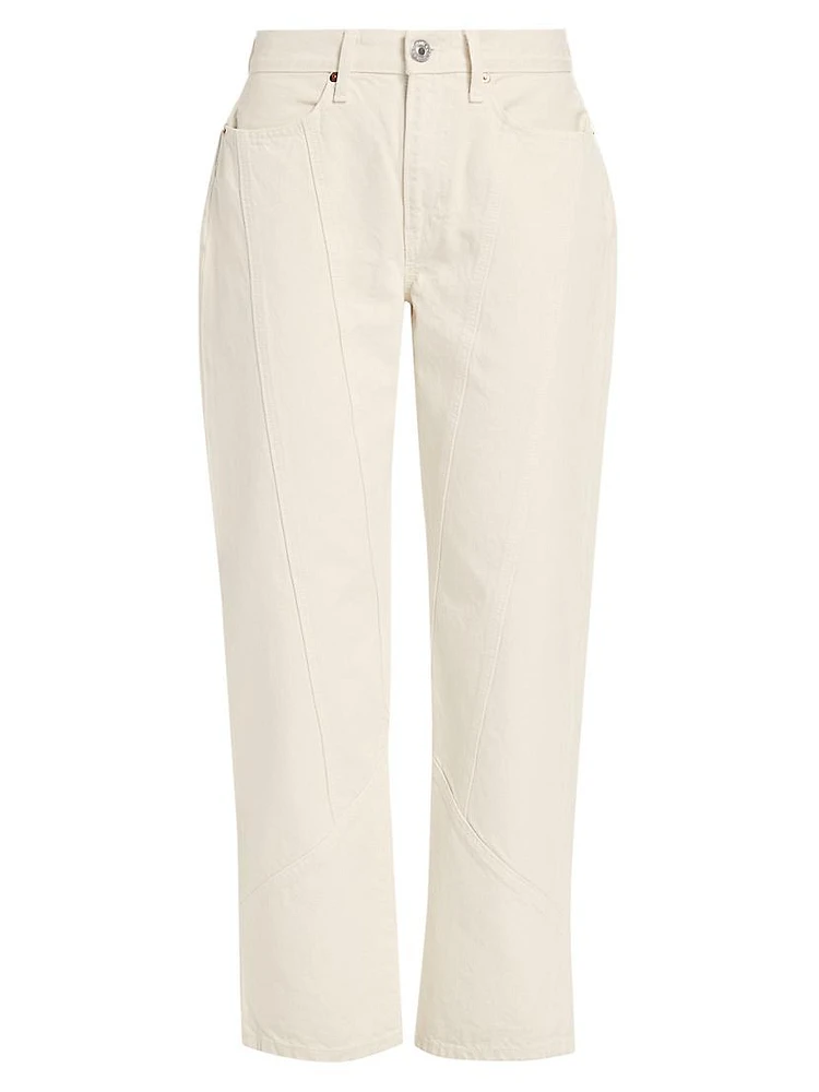 Engineered Wide-Leg Jeans