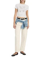 Engineered Wide-Leg Jeans