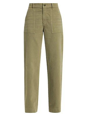 Baker Wide-Leg Cotton Pants