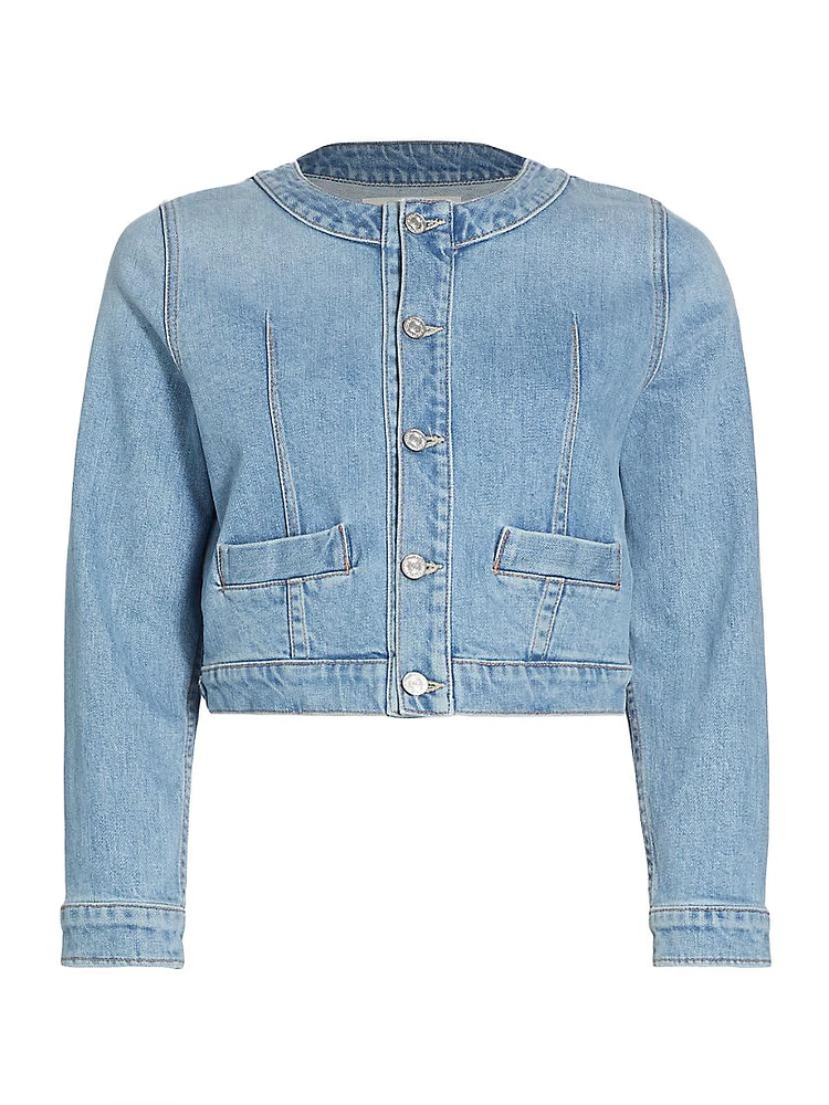 The Picky Denim Crop Jacket