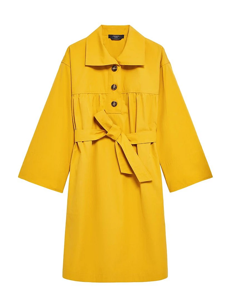 Afro Cotton Trench Dress