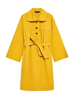 Afro Cotton Trench Dress