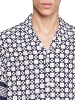 Square Cross Short-Sleeved Shirt