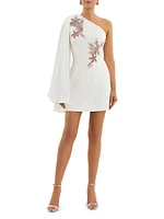 Chantara Starfish Embroidered One-Shoulder Minidress