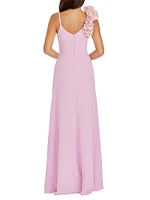 Camelia Ruched Maxi Wrap Dress