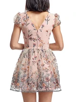 Marissa Beaded Floral Minidress