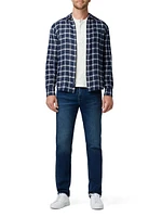 Oliver Plaid Cotton-Linen Shirt