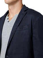 Denim Two-Button Blazer