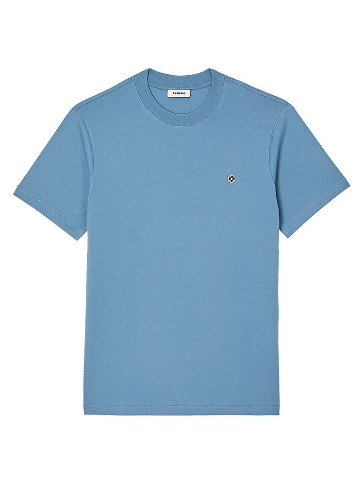 T-Shirt with Square Cross Patch