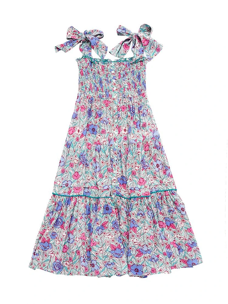 Little Girl's & Floral Maxi Dress