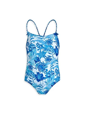 Little Girl's & Tahiti Flow One-Piece Bathing Suit