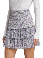 Naomi Floral Cotton Miniskirt