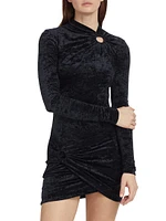 Havana Crushed Velvet Minidress