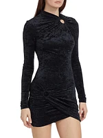 Havana Crushed Velvet Minidress