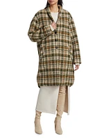 Gabriel Check Wool-Blend Coat