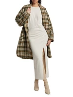 Gabriel Check Wool-Blend Coat