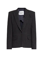 Louison Pinstripe Wool-Blend Blazer