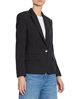 Louison Pinstripe Wool-Blend Blazer