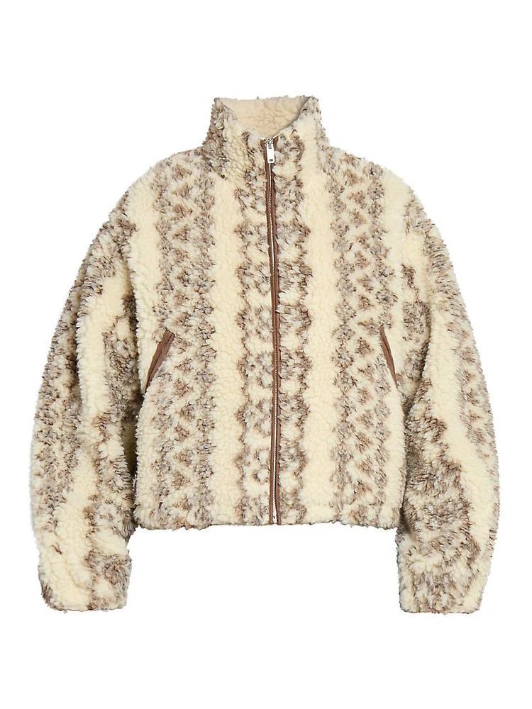 Mackensy Geometric Sherpa Jacket