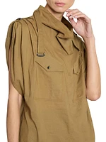 Rema Pleated Cotton Shirt