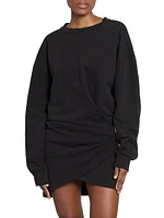 Pipper Draped Sweatshirt Minidress