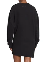 Pipper Draped Sweatshirt Minidress