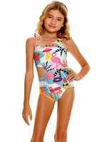 Little Girl's & Girl's Returning To The Roots Savanna One-Piece Swimsuit