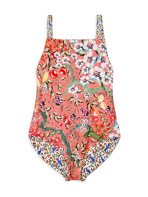 Little Girl's & Returning To The Roots Amina Seed Reverisble One-Piece