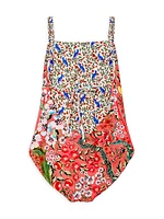 Little Girl's & Returning To The Roots Amina Seed Reverisble One-Piece