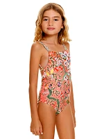 Little Girl's & Returning To The Roots Amina Seed Reverisble One-Piece