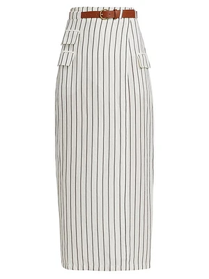 Casey Striped Maxi Skirt