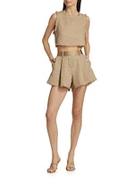 Megan Flared Woven Shorts