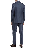 Wool-Silk Single-Breasted Suit