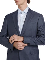 Wool-Silk Single-Breasted Suit