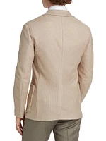 Silk-Blend Single-Breasted Sport Jacket