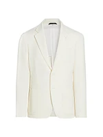 Wool-Blend Two-Button Blazer