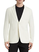 Wool-Blend Two-Button Blazer