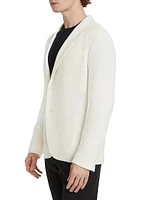 Wool-Blend Two-Button Blazer