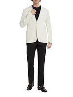 Wool-Blend Two-Button Blazer