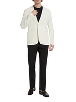 Wool-Blend Two-Button Blazer