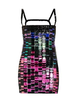 Rue Ombré Rhinestone Minidress