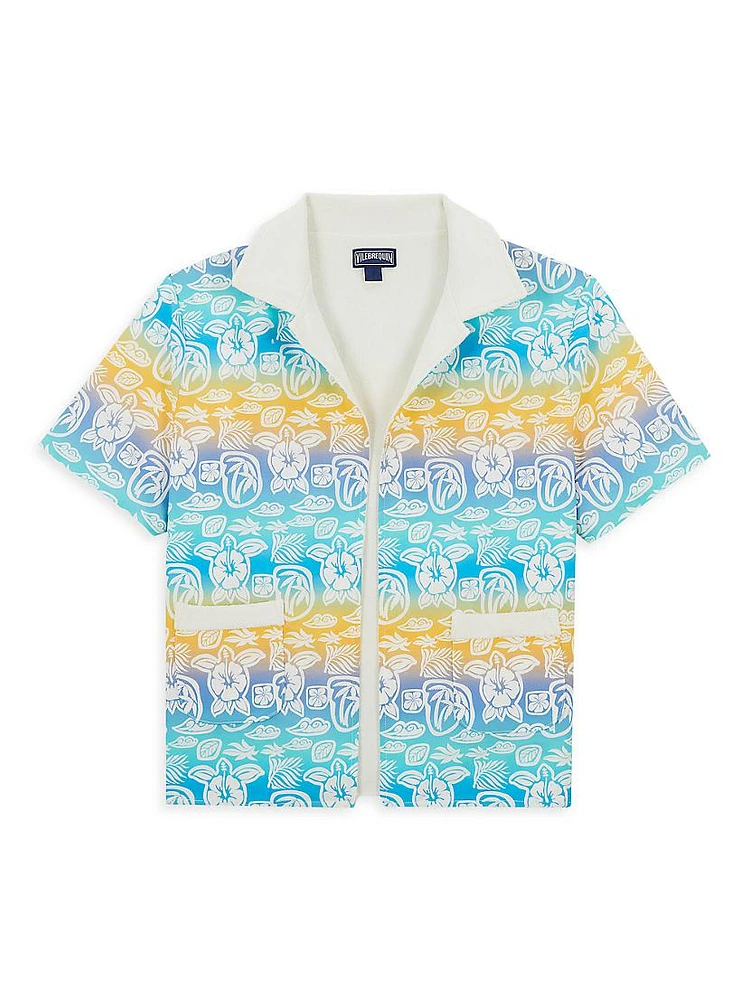 Little Boy's & Tahiti Turtles Terry Short-Sleeve Shirt