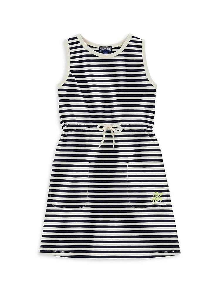 Little Girl's & Striped Cotton Dress