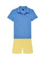 Little Kid's & Cotton Terry Polo Shirt