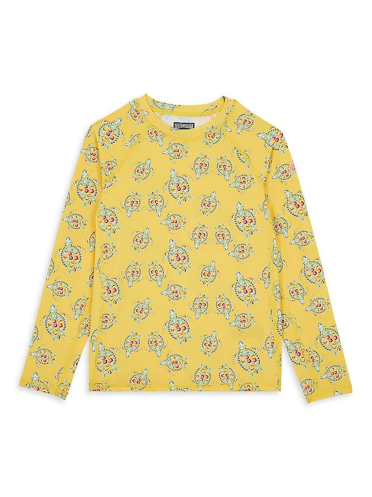 Little Girl's & Vendôme Long-Sleeve Swim Rashguard