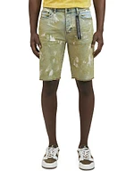 Logan Pain Splatter Denim Shorts